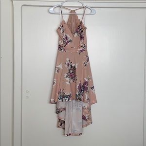 Floral halter dress